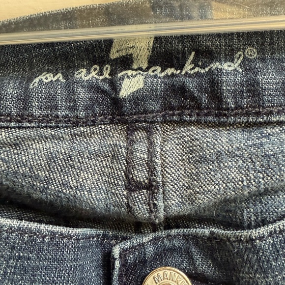 Vintage Y2K 7 for all Mankind Dojo Style Women's Blue Jeans - Picture 5 of 16